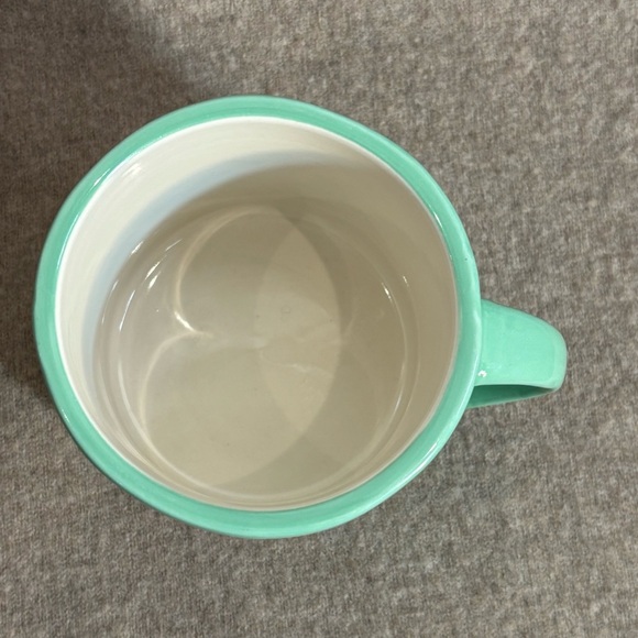 ANTHROPOLOGIE Green Monogram 'S' Ceramic Mug NEW WITH TAG - Picture 2 of 8